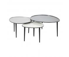 Tables gigognes en métal Galet