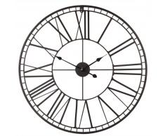 Horloge en métal noir D80