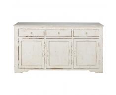 Buffet 3 portes en manguier blanchi Avignon