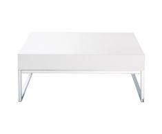 Table basse blanc laqué Easy