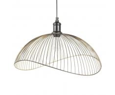 Suspension filaire en m&eacute;tal noir D 48 cm PHAONA