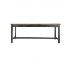 Table à manger en manguier et métal 8/10 personnes L200 Alfred