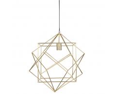 Suspension en m&eacute;tal dor&eacute; D.50cm WIRE SQUARE