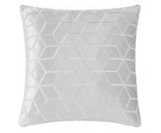 Housse de coussin en velours gris 40x40 GREGOR