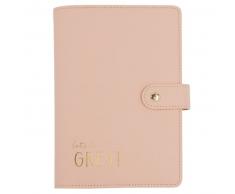 Agenda rose pâle et stylo NUDE