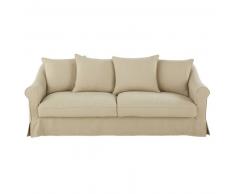 Canap&eacute;-lit 4 places en lin lav&eacute; Joanne