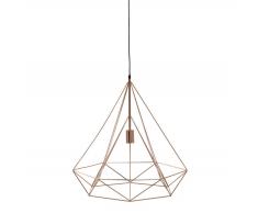 Suspension en m&eacute;tal cuivr&eacute; D 60 cm IRON COPPER