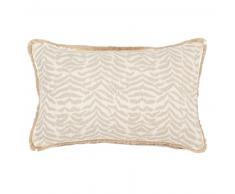 Housse de coussin en coton et lin imprimée 30x50