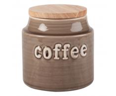 Bocal en c&eacute;ramique grise emboss&eacute;e