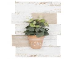 Tableau avec plante artificielle 26x30