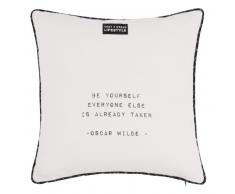 Housse de coussin en coton écru 40x40