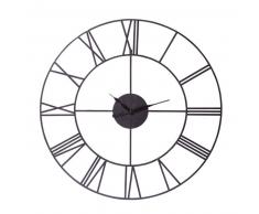 Horloge indus en m&eacute;tal noire D 107 cm SIRIUS