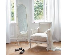 Miroir psych&eacute; en m&eacute;tal blanc H 167 cm MONTS&Eacute;GUR