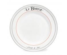 Assiette plate en porcelaine blanche