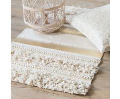 Tapis en coton avec tissage imprim&eacute; dor&eacute; 50x80