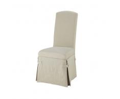 Housse longue de chaise en lin Alice