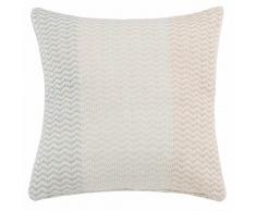 Housse de coussin en coton motif jacquard 50x50