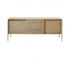 Buffet 3 portes et pieds en frêne massif Okinawa