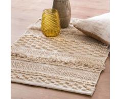 Tapis berbère en coton écru 60x90