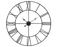 Horloge en m&eacute;tal noir