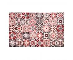 Tapis en vinyle motifs carreaux de ciment 100x150