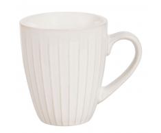 Mug en gr&egrave;s &eacute;cru motifs traits