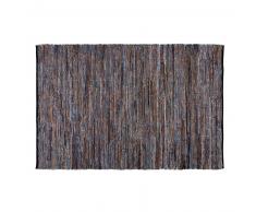 Tapis en coton motifs carreaux de ciment bleus 160x230cm BLOCALIA