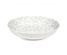 Assiette creuse en porcelaine grise CHAMBORD