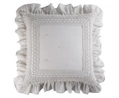 Coussin en coton gris 60x60