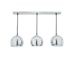 Suspension triple en aluminium brossé D 70 cm TRIO