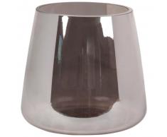 Vase en verre effet miroir H15