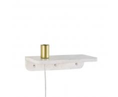 Applique étagère en marbre blanc