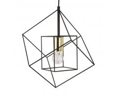 Suspension filaire en métal noir