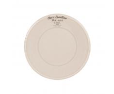 Assiette à dessert en faïence grise