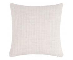 Housse de coussin en coton ivoire 40x40