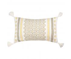 Housse de coussin en coton motifs graphiques 30x50