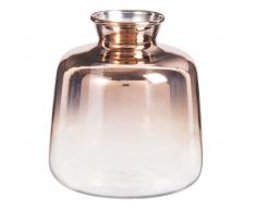 Vase en verre cuivr&eacute; H11