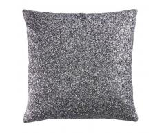 Coussin à paillettes grises 42x42