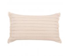 Housse de coussin en coton beige 30x50