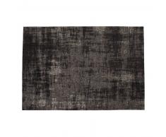 Tapis en coton noir 200 x 290 cm FEEL