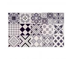 Tapis en vinyle motifs carreaux de ciment 50x80