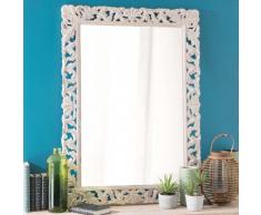 Miroir en manguier blanchi 79x110