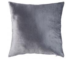 Coussin en velours gris anthracite 45x45