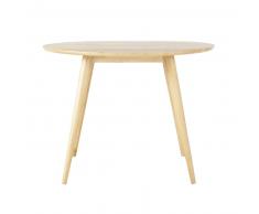 Table à manger ronde vintage en chêne massif 4 personnes D100 Norway