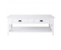 Table basse en pin blanc L 120 cm Newport