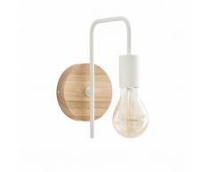 Applique en métal et hévéa