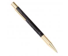 Stylo à bille en métal doré imprimé marbre noir