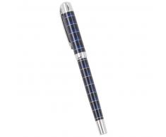 Stylo à bille en métal noir et bleu