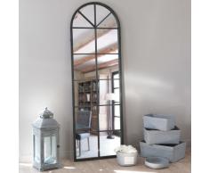 Miroir en m&eacute;tal noir H 180 cm ACHILLE