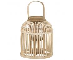 Lanterne en bambou et verre